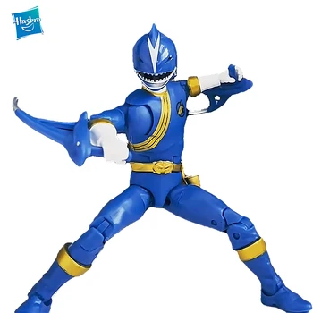 Hasbro Power Rangers Zibens Vākšanu Savvaļas Spēkā Blue Ranger 6 Collu Anime Modelis Rīcības Attēls Zēnu Kolekcionējamu Rotaļlietu Dāvanu