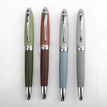 augstas kvalitātes biznesa Metāla Fountain Pen Matēts Barelu 0.38 MM EF Nib Office Biznesa Rakstot Dāvanu Tintes Pildspalvu