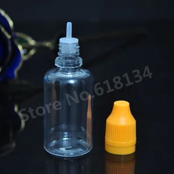 Bezmaksas piegāde 2500pcs PET 30ML Plastmasas Pudeles Pilinātāju Ar bērnu aizsardzībai paredzētām Aizskart Klp Skaidrs, E-Šķidruma Pudeles CRC/aizzīmogotā klp